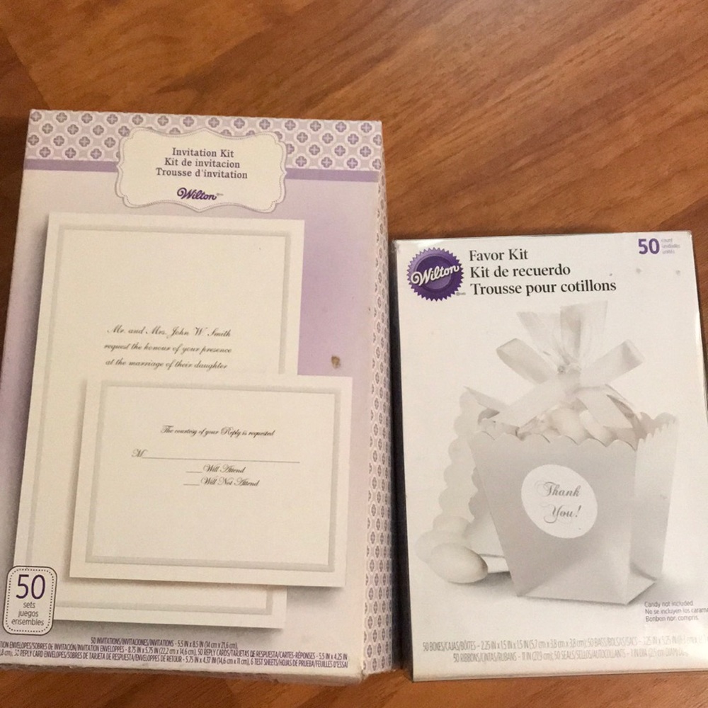 Wedding invitation kits
